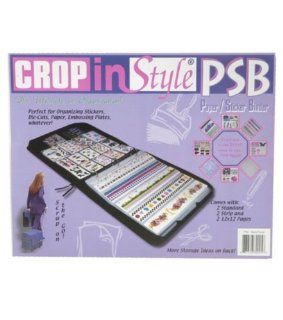 Crop In Style PSB Paper and Sticker 3 Ring Zippered Binder, Navy/Black   Sticker Book For Scrapbooking