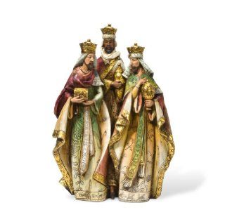 Department 56 Golden Nativity Christmas Collection Figurine, Three Kings, 12 Inch   Nativity Figurine Sets