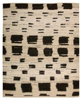Nourison TOS1 BGE Taos Beige Contemporary Rug Size 5'6" x 8' Rectangle   Area Rugs