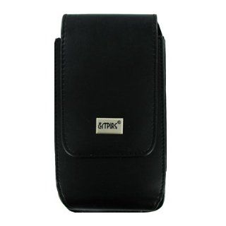 EMPIRE Motorola DROID RAZR / HTC Rezound / Samsung Galaxy S II Skyrocket Black Leather Case Pouch [EMPIRE Packaging] Cell Phones & Accessories