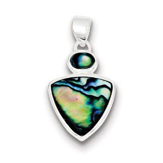 Sterling Silver Abalone Shell Pendant, Best Quality Free Gift Box Satisfaction Guaranteed Pendant Necklaces Jewelry