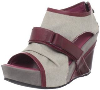 Antelope Women's 951 Wedge Sandal Bordeaux/Biege 37 EU/7 M US Shoes
