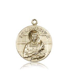 JewelsObsession's 14K Gold St. Lawrence Medal Charms Jewelry