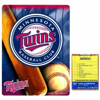 MLB Minnesota Twins Clip Board  Sports Fan Notepad Holders  Sports & Outdoors