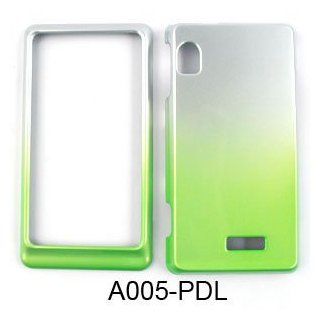 Motorola Droid 2 A955 Two Tones, White and Green Hard Case/Cover/Faceplate/Snap On/Housing/Protector Cell Phones & Accessories