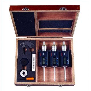 Mitutoyo 468 981 Digimatic Holtest LCD Inside Micrometer, Complete Unit Set, 6 12mm Range, 0.001mm Graduation, +/ 0.002mm Accuracy (3 Piece Set)