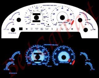 93 97 Ford Probe 2.0l L4 / LX White Face Glow Gauges   Ropes  