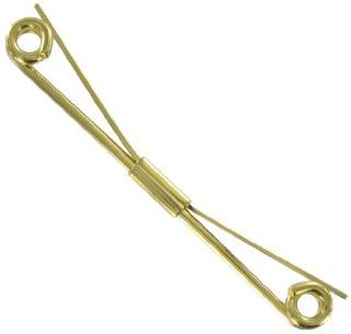 Gold Tone Mens Collar Clip Bar Pin New 2 1/2" Tie Clips Jewelry