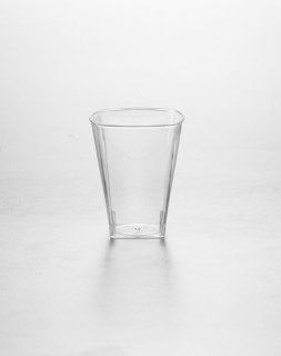 The Kaya Collection Clear Disposable 2 oz Square Plastic Shot Glass   960 Shot Glasses Kitchen & Dining
