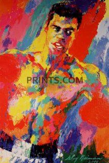 LeRoy Neiman   Muhammad Ali   Athlete of Century Hand Signed with Black Borders 16x24   Prints