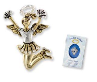 Cheerleading Angel Wings & Wishes Tac Pin Gift Boxed MyJewelThief Clothing