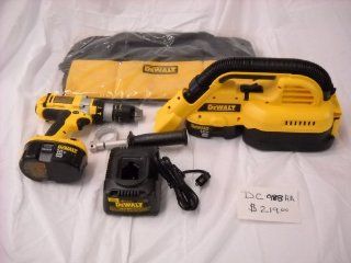 DEWALT DC988AA Heavy Duty 18 Volt Cordless 2 Tool Combo Kit, includes Hammer Drill and Hand Vacuum   Power Tool Combo Packs  