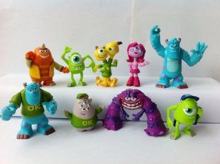 Monsters University 9 Monster PVC Figures Set 5CM~7CM Height Toys & Games