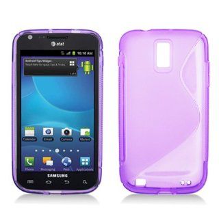 MoboGadget (TM) S Line S Shape Soft TPU Gel Skin Cover Case for Samsung Galaxy S II, Hercules T Mobile (SGH T989) Purple + Lcd Screen Guard + Microfiber Pouch Bag 