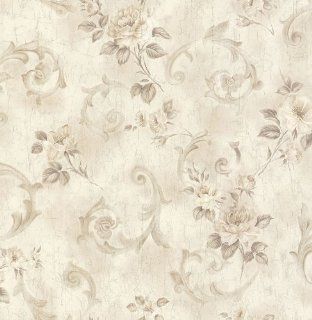 Mirage 989 63748 Mystique X Julietta Cream Floral Scroll Wallpaper    