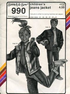 Stretch & Sew Pattern 990 ~ Children's Jean Jacket & Vest ~ Chest 21 31  Other Products  