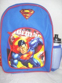 Justice League Superman Kids Backpack with bottle Toys & Games