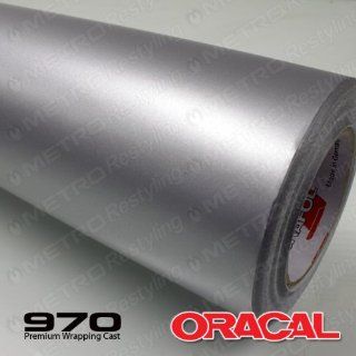 ORACAL 970RA 090 MATTE Silver Grey Wrapping Cast Vinyl Car Wrap Film 5ft x 2ft (10 Sq/ft) Automotive