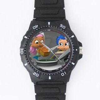 Custom Bubble Guppies Watches Black Plastic High Quality Watch WXW 994 Watches