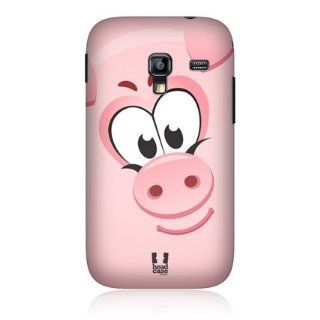 Head Case Designs Pig Square Face Animals Hard Back Case Cover For Samsung Galaxy Ace Plus S7500 Cell Phones & Accessories