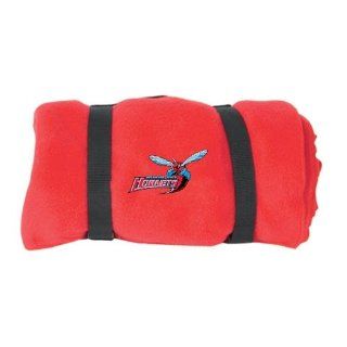 Delaware State Red Artic Fleeced Blanket 'Delaware State Hornets w/Hornet'  Sports Fan Throw Blankets  Sports & Outdoors