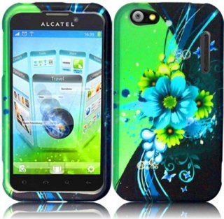 For Alcatel One Touch OT 995 Ultra OT995 Hard Design Cover Case Sublime Flower Accessory Cell Phones & Accessories