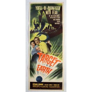 Target Earth 1954 Sci Fi Film Classic Movie Poster Richard Denning; Kathleen Crowley; Virginia Grey; Richard Reeves; Robert Roark Books
