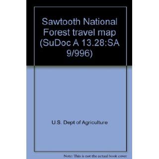 Sawtooth National Forest travel map (SuDoc A 13.28SA 9/996) U.S. Dept of Agriculture Books