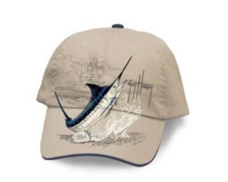 Guy Harvey Marlin Boat Hat No Sz Natural beige at  Mens Clothing store Baseball Caps
