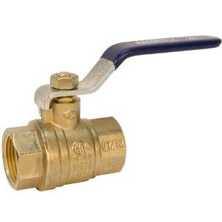 NIBCO NL998H8 BRS Brass Ball Valve, Two Piece, Lever Handle, 3/4" Female NPT Thread (FIPT) Industrial Ball Valves