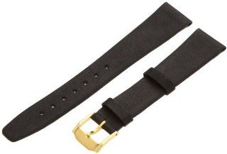 Hadley Roma Men's MSM976RA 180 18 mm Black Genuine Calfskin Leather Watch Strap Watches