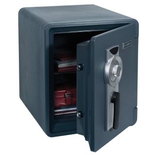 First Alert 2087F Waterproof 1 Hour Fire Safe with Combination Lock, 0.94 Cubic Foot, Gray