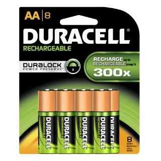 Duracell DC1500B8N005 Rechargeable NiMH Battery Pack, AA Size, 1.2V, 1700 mAh Capacity (Case of 24 Cards, 8 Unit per Card)