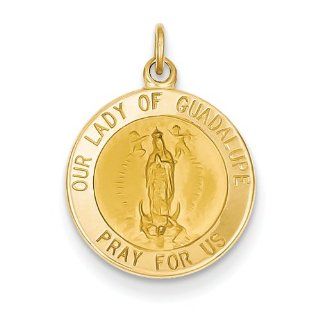 14k Our Lady Of Guadalupe Medal Charm, Best Quality Free Gift Box Satisfaction Guaranteed Jewelry