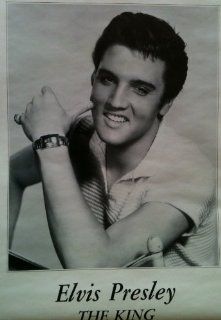 ELVIS PRESLEY Mint Sealed THE KING Poster (Large Size 22" x 34") Dated 1988   Prints