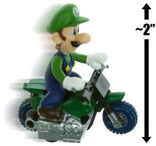 Luigi Bike ~2" Mario Kart Pull Back Racer Toys & Games