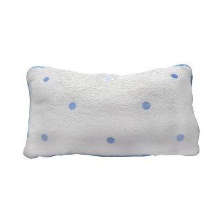 Spa Sisters Terry Bath Pillow, Dots Blue  Spa Sister Terry Bath Pillows With Embroidered Dots  Beauty