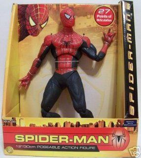 Spiderman 12" Tall Poseable Spider man Action Figure (2004 ToyBiz) Toys & Games