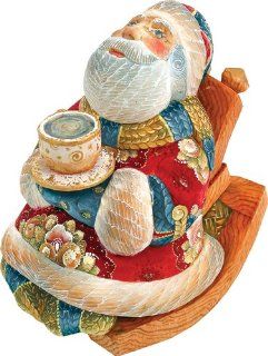 G. DeBrekht Rocking Chair Santa with Teacup *Musical*  Other Products  