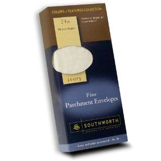 Southworth Fine Parchment Envelopes, Size 10, Ivory, 50 Count (P984 10L/3/18)  Parchment Paper 