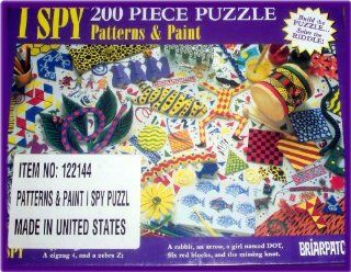 I SPY Patterns & Paint Puzzle 200 Pieces Toys & Games