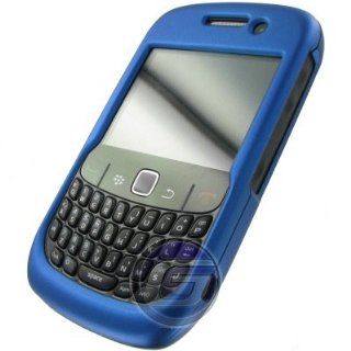 BLACKBERRY CURVE 8520 / 8530 / 9300 3G / 9330 3G RUBBERIZED HARD CASE   BLUE Cell Phones & Accessories