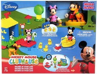 Mega Bloks Mickey Mouse Club House   Mickey At Star Lake Toys & Games