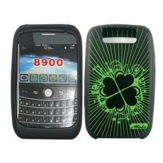Blackberry Curve/Javelin 8900 LEAF CLOVER Irish Silicone/Gel/Soft/Cover/Case Cell Phones & Accessories
