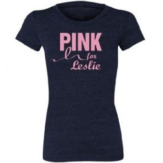 Pink For Leslie Junior Fit Bella Triblend T Shirt Novelty T Shirts Clothing
