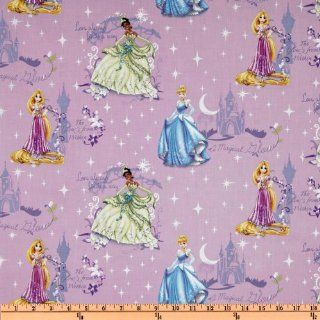 Disney Princess Beautiful Glow Scenic Purple Fabric