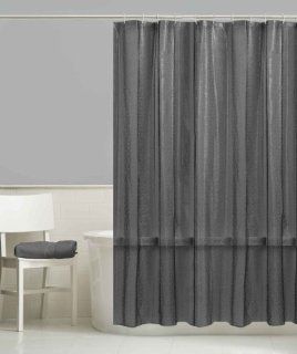 Style Selections Dots Peva Solid Shower Curtain Liner, Smoke Grey  