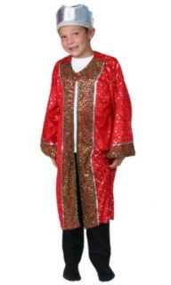 71018 Nativity Christmas King Dressup Costume Wiseman Xmas RED S4/6 Clothing