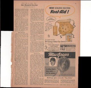 MacGregor Baseball Glove Ted Kluszewski Sport 1957 Vintage Antique Advertisement  Prints  