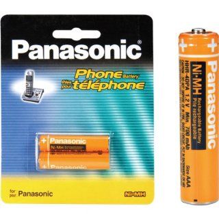 Panasonic NiMH AAA Rechargeable Battery for Cordless Phones (HHR 4DPA) Electronics